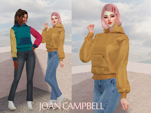 Sims 4 — Hye Hoodie by Joan_Campbell_Beauty_ — 17 swatches custom thumbnail original mesh