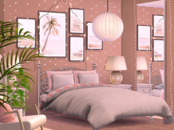 Sims 4 — Bedroom Lilly - CC needed by Flubs79 — here is a cute and pink teen bedroom for your Sims the size of the room