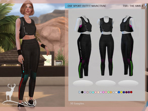 Sims 4 — SPORT OUTFIT NAVACTIVAE by DanSimsFantasy — This sporty outfit consists of flexible long pants combined with a