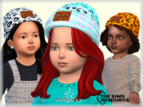Sims 4 — Hat Predatory Print  by bukovka — Hat for babies of girls. Installed autonomously, suitable for the base game.