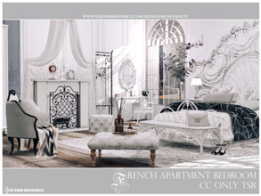 Sims 4 — French Apartment Bedroom by Moniamay72 — A beautiful french accent Bedroom in classic style.The room is made of