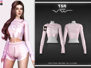 Sims 4 — PJ SET-171 (TOP) BD587 by busra-tr — 10 colors Adult-Elder-Teen-Young Adult For Female Custom thumbnail