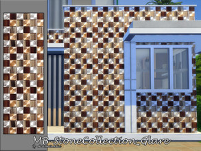Sims 4 — MB-StoneCollection_Glare by matomibotaki — MB-StoneCollection_Glare expressive wall cladding with metallic