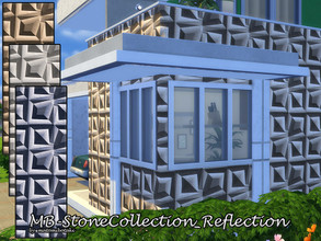 Sims 4 — MB-StoneCollection_Reflection by matomibotaki — MB-StoneCollection_Reflection extravagant outer wall cladding