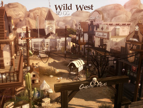 Sims 4 — Wild West by VirtualFairytales — Howdy people! You should give your horse a rest and enjoy our town's life, by