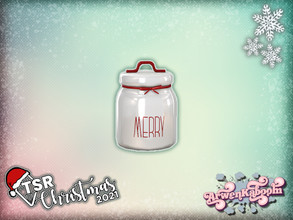 Sims 4 — TSR Christmas 2021 Country Christmas Deco - Jar V2 Small by ArwenKaboom — Base game Christmas clutter made for