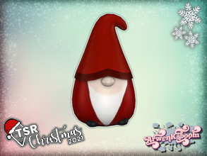 Sims 4 — TSR Christmas 2021 Country Christmas Deco - Santa Figurine by ArwenKaboom — Base game Christmas clutter made for