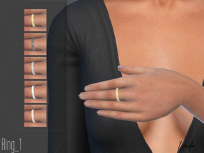 Sims 4 — Ring_1 by LVNDRCC — Heavy metal ring with sharp, detailed surface. Shades of gold, pink gold, silver, platinum
