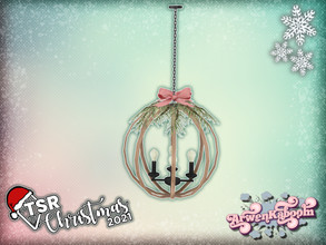 Sims 4 — TSR Christmas 2021 Country Christmas Dining - Ceiling Lamp by ArwenKaboom — Base game ceiling lamp made for TSR