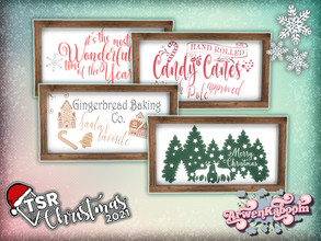 Sims 4 — TSR Christmas 2021 Country Christmas Dining - Picture Frame by ArwenKaboom — Base game picture frame made for