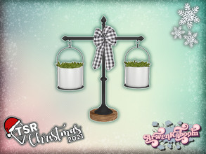 Sims 4 — TSR Christmas 2021 Country Christmas Dining - Plant Scale by ArwenKaboom — Base game plant scale made for TSR