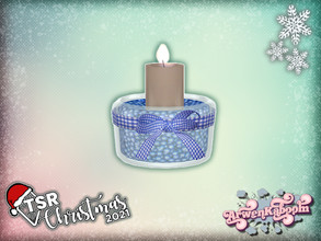 Sims 4 — TSR Christmas 2021 Colorful Christmas Deco - Candle Jar 4 by ArwenKaboom — Base game Colorful Christmas clutter