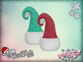 Sims 4 — TSR Christmas 2021 Colorful Christmas Deco - Elfs Cap by ArwenKaboom — Base game Colorful Christmas clutter made