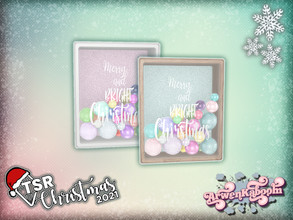 Sims 4 — TSR Christmas 2021 Colorful Christmas Deco - Ornament Box by ArwenKaboom — Base game Colorful Christmas clutter