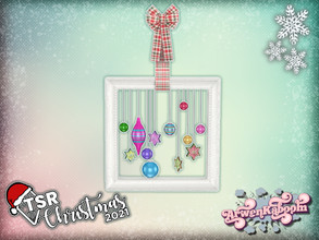 Sims 4 — TSR Christmas 2021 Colorful Christmas Deco - Ornament Frame by ArwenKaboom — Base game Colorful Christmas