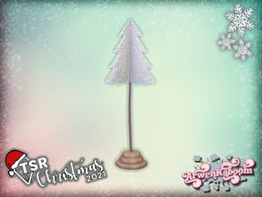 Sims 4 — TSR Christmas 2021 Trees - Flat Christmas Tree 6 Small by ArwenKaboom — Base game flat Christmas tree made for