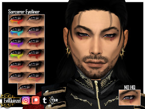 Sims 4 — Sorcerer Eyeliner by EvilQuinzel — Eyeliner for an evil look! - Eyeliner category; - Female and male; - Teen + ;
