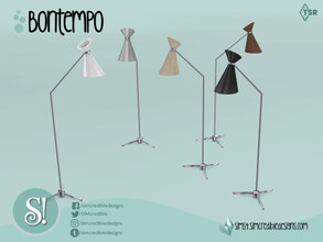 Sims 4 — Bontempo floor lamp by SIMcredible! — by SIMcredibledesigns.com available at TSR 5 colors variations