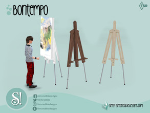 Sims 4 — Bontempo Easel by SIMcredible! — by SIMcredibledesigns.com available at TSR 3 colors variations