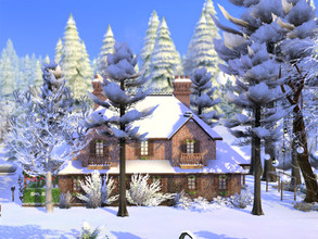 Sims 4 — Festive Air Glimmerbrook no CC by sgK452 — Family house "Sologne" style in a little corner of France.