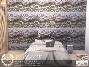 Sims 4 — Voyage Marble Wall by networksims — A veined marble wall.