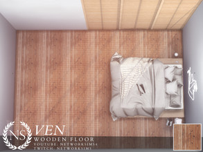 Sims 4 — Ven Wooden Floor by networksims — A pale, rustic floor.