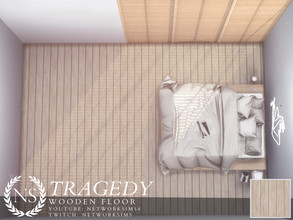 Sims 4 — Tragedy Wooden Floor by networksims — A pale, rustic wooden floor.