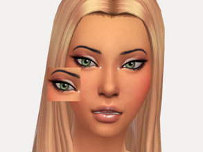 Sims 4 — Dina Caliente Eyeshadow by Sagittariah — base game compatible 5 swatch properly tagged enabled for all occults