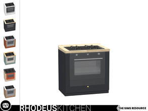 Sims 4 — Rhodeus Stove by wondymoon — - Rhodeus Kitchen - Stove - Wondymoon|TSR - Creations'2021