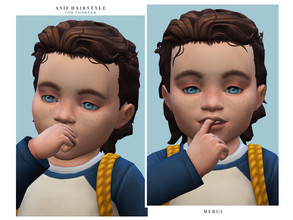 Sims 4 — Asif Hairstyle -Toddler- by -Merci- — New Maxis Match Hairstyle for Sims4. -For toddler. -Base Game compatible.