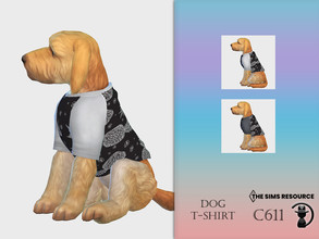 Sims 4 — Dog T-shirt C611 by turksimmer — 2 Swatches Compatible with HQ mod Works with all of skins Custom Thumbnail All