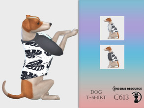Sims 4 — Dog T-shirt C613 by turksimmer — 2 Swatches Compatible with HQ mod Works with all of skins Custom Thumbnail All