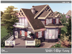 Sims 4 — Starter Cottage Living No CC by Moniamay72 — I have built Beautiful Starter Home for your sims. A comfortable