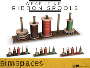 Sims 4 — TSR 2021 Christmas Collection - Wrap It Up - ribbon spools by simspaces — Part of the Wrap It Up collection: