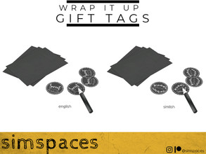 Sims 4 — TSR 2021 Christmas Collection - Wrap It Up - gift tags by simspaces — Part of the Wrap It Up collection: