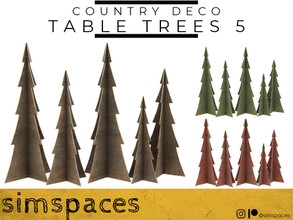 Sims 4 — TSR 2021 Christmas Collection - Country Deco - table trees 5 by simspaces — Part of the Country Deco collection: