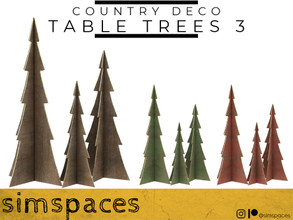Sims 4 — TSR 2021 Christmas Collection - Country Deco - table trees 3 by simspaces — Part of the Country Deco collection: