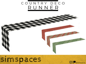 Sims 4 — TSR 2021 Christmas Collection - Country Deco - runner by simspaces — Part of the Country Deco collection: It's