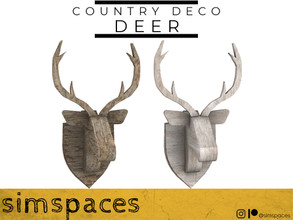 Sims 4 — TSR 2021 Christmas Collection - Country Deco - deer by simspaces — Part of the Country Deco collection: The