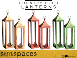 Sims 4 — TSR 2021 Christmas Collection - Country Deco - lanterns by simspaces — Part of the Country Deco collection: