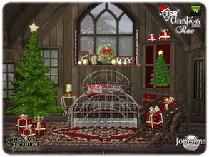 Sims 4 — TSR 2021 Christmas Collection country rae bedroom by jomsims — TSR 2021 Christmas Collection country rae bedroom