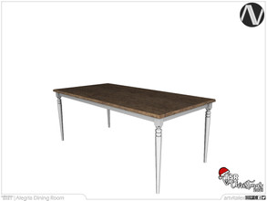 Sims 4 — TSR Christmas 2021 | Alegria Dining Table by ArtVitalex — Christmas Collection | All rights reserved | Belong to