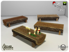 Sims 4 — TSR 2021 Christmas Collection country rae coffee table by jomsims — TSR 2021 Christmas Collection country rae
