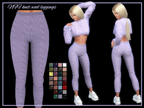 Sims 4 — NFF knit wool leggings by Nadiafabulousflow — Hi guys! This upload its a knit wool texture leggings - New mesh -
