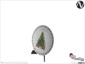 Sims 4 — TSR Christmas 2021 | Clementine Decor Plate Stand Holder by ArtVitalex — Christmas Collection | All rights