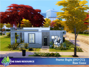 Sims 4 — Starter Begin || NO CC || by Bozena — The house is located on Newcrest. Lot: 20 x 15 Value: $ 17 886 Lot type: