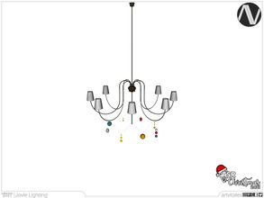 Sims 4 — TSR Christmas 2021 | Jovie Eight Arm Ceiling Lamp Medium by ArtVitalex — Christmas Collection | All rights