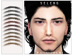 Sims 4 — P-Eyebrows N3[Patreon] by Seleng — The eyebrows has 21 colours and HQ compatible. Allowed for teen, young adult,