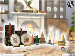 Sims 4 — TSR Christmas 2021 | Clementine Christmas Decorations by ArtVitalex — Christmas Collection | All rights reserved