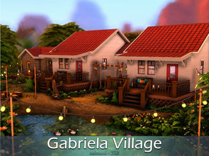 Sims 4 — Gabriela Village / No CC by nolcanol — Gabriela Village is a three home rental village. Each house has a kitchen